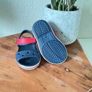 Crocs Navy and Red Sandals